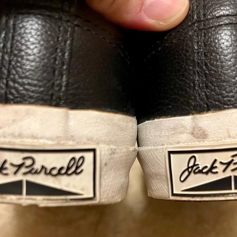 Converse Jack Purcell Black and White Sneakers - Picture 14 of 15